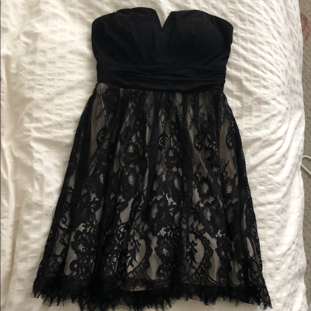 Black Strapless Dress